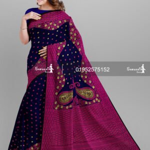 Premium Quality Half Silk Jamdani Saree without Blouse Pcs
